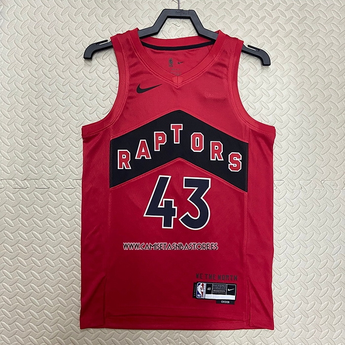 Pascal Siakam NO 43 Camiseta Toronto Raptors Icon 2022-23 Rojo